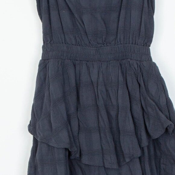 American Eagle Womens Tiered Open Back Romper Size XS Gray Sleeveless Coquette - Picture 4 of 10